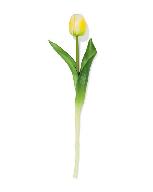 HEMA Kunstbloem 34cm tulp geel 3+2 gratis, Huis en Inrichting, Kamerplanten, Verzenden