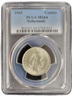 Koningin Juliana zilveren 1 gulden 1965 MS64 PCGS, Postzegels en Munten, Munten | Nederland, 1 gulden, Koningin Juliana, Verzenden