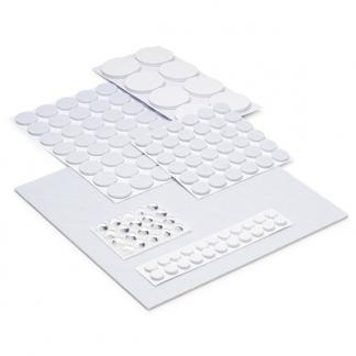 Vilt | 135 stuks (Diverse vormen en maten, Zelfklevend, Wit), Huis en Inrichting, Woonaccessoires | Overige, Nieuw, Verzenden