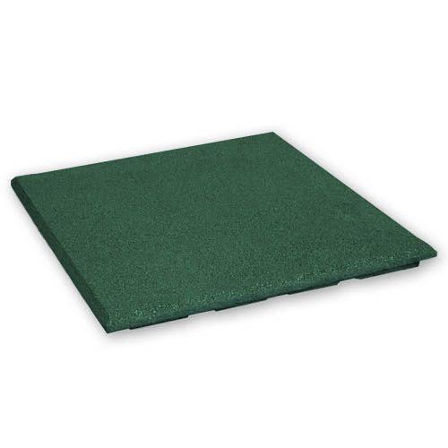 Rubber tegel 20 mm - 50 x 50 cm - Groen, Tuin en Terras, Tegels en Klinkers, Verzenden