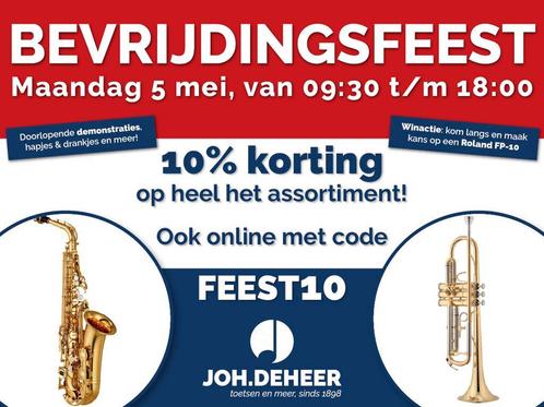 10% korting op ons hele assortiment! Muziekwinkel Joh.deHeer, Muziek en Instrumenten, Blaasinstrumenten | Blokfluiten, Nieuw, Ophalen of Verzenden
