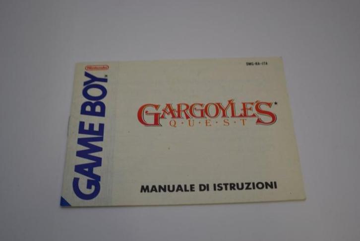 Gargoyles Quest (GB ITA MANUAL), Spelcomputers en Games, Spelcomputers | Overige Accessoires, Zo goed als nieuw, Verzenden