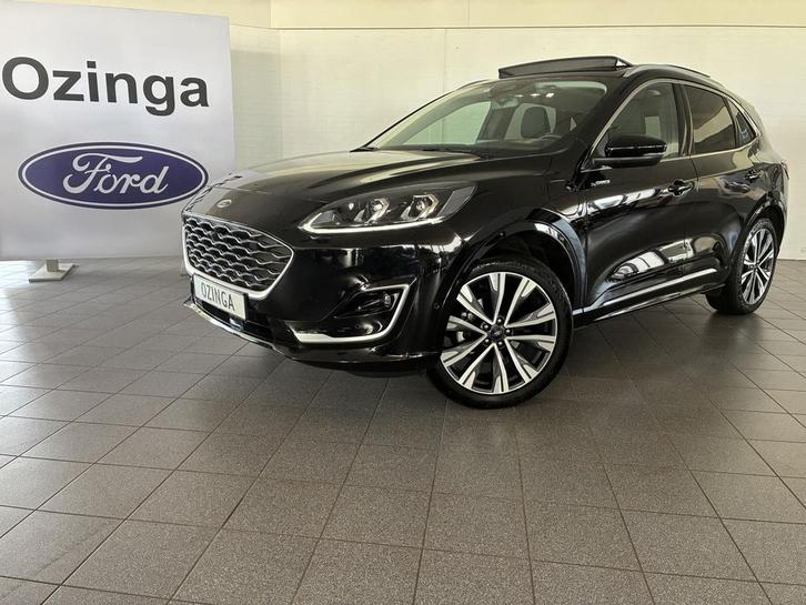 Zakelijke Lease |  Ford Kuga Vignale PHEV vol opties-elektr., Auto's, Ford, Dealer onderhouden, Lease, Zwart, Automaat, SUV of Terreinwagen