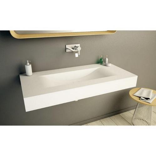 Wastafel Ideavit Solidvolo 100x48x11 cm Solid Surface Mat, Doe-het-zelf en Verbouw, Sanitair, Ophalen of Verzenden