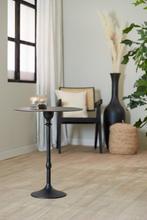 2dekans | Light & Living Bijzettafel Janna Ø50cm - Mat Zwart, Ophalen of Verzenden, Zo goed als nieuw