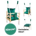 Luxe houten 3 in 1 groene meegroei baby schommel en Kinder, Ophalen of Verzenden, Nieuw