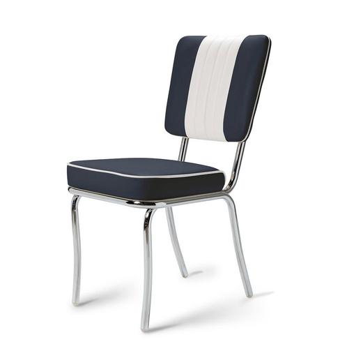 Retro Diner Stoel CO-24 Donker Blauw (Set van 4), Huis en Inrichting, Overige Huis en Inrichting, Ophalen