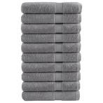 vidaXL Handdoeken SOLUND 10 st 600 g/m² 100x200 cm grijs, Verzenden, Nieuw, Grijs