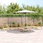 vidaXL 6-delige Loungeset pallet massief acaciahout, Tuin en Terras, Verzenden, Nieuw, Hardhout, Loungeset