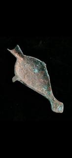 Laat-Romeins / Vroeg-Byzantijns Brons Olielamp - 73 mm -