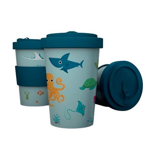 Reisbeker/Travel Cup - Splosh Zeeleven - RPET & Siliconen -, Caravans en Kamperen, Kampeeraccessoires, Nieuw, Ophalen of Verzenden