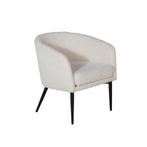 *WOONWINKEL* Beige Teddy Fauteuil Zwarte Poten, Verzenden, Nieuw