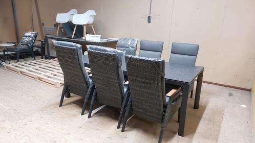 Tuinset / Dinnerset, Tuin en Terras, Tuinsets en Loungesets, Tuinset, Bank, Bijzettafel, Eettafel, Hocker, Stoel, Zo goed als nieuw