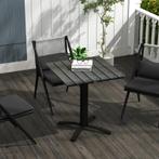 TRUUSK Patiotafel, Voor 4 Personen, Houtlook, Aluminium Fram, Tuin en Terras, Verzenden, Nieuw