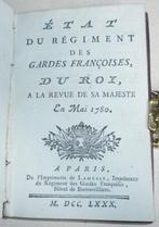 Gilles Lamesle -  État du régiment des gardes françaises du, Antiek en Kunst
