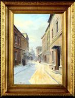Jan Rawicz (1911-1979) - Warsaws old town in winter, Antiek en Kunst