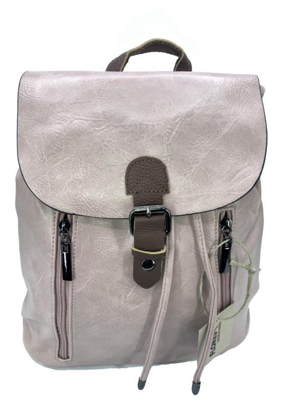 Softpink leren rugzak Flores Lederwaren, Sieraden, Tassen en Uiterlijk, Tassen | Schoudertassen, Nieuw, Verzenden