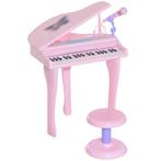 TRUUSK Mini Kinderpiano - 37 Toetsen - Inclusief Krukje - Ro, Verzenden, Nieuw