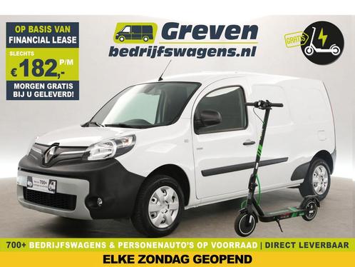 Renault Kangoo Z.E. Incl. Koop-accu L2H1 E-Step AUT €182pm, Auto's, Bestelauto's, Automaat, Elektrisch, Wit, Renault, Verzenden