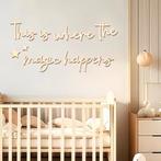 Houten wand tekst decoratie To the Moon and Back, Kinderen en Baby's, Kinderkamer | Inrichting en Decoratie, Verzenden, Nieuw