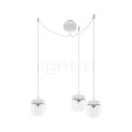 Umage Acorn Cannonball Hanglamp 3-lichts wit, roestvrij staa, Nieuw, Verzenden
