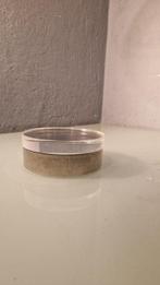 Tafelmiddenstuk - deksel in lucite - geplateerd metaal -