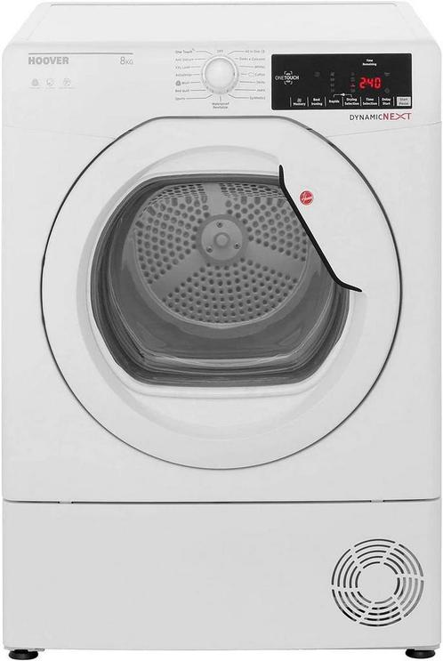 Hoover Dxc8tg Condensdroger 8kg, Witgoed en Apparatuur, Wasdrogers, Zo goed als nieuw, Voorlader, 85 tot 90 cm, Ophalen of Verzenden