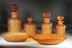 Art Deco Toiletset (5) - Val Saint Lambert - Gesatineerd, Antiek en Kunst