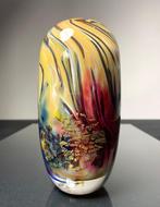 Maxence Parot - Vaas - Vaas met unieke kleuren opalines en, Antiek en Kunst, Antiek | Glas en Kristal