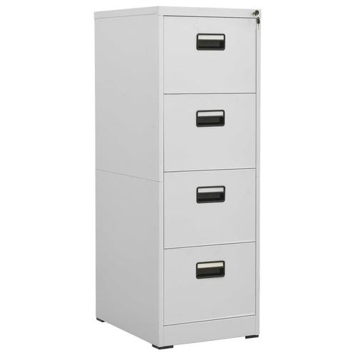 Archiefkast Staal Lichtgrijs - Retourdeal - 57% Korting!, Huis en Inrichting, Kasten | Roldeurkasten en Archiefkasten, Met slot