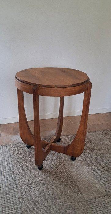 Amsterdamse School - Bijzettafel - Hout eiken - met zwarte, Antiek en Kunst, Kunst | Designobjecten