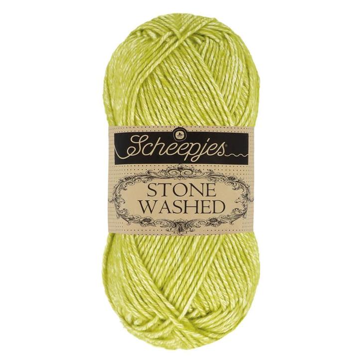 Scheepjes Stone Washed - 827 Peridot, Hobby en Vrije tijd, Breien en Haken, Breien of Haken, Nieuw, Wol of Garen, Ophalen of Verzenden