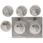 Rwanda. 50 Frank 2018/2023 - African Ounce Coins (6 stuks)