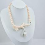 Koraal - Zilver - Kraagketting - ROZÉ CORALLO, Antiek en Kunst, Curiosa en Brocante