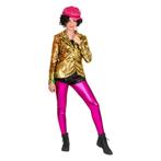 Gouden Jasje Pailletten Dames, Kleding | Dames, Ophalen of Verzenden, Nieuw