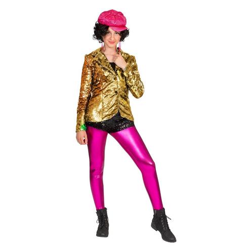 Gouden Jasje Pailletten Dames, Kleding | Dames, Carnavalskleding en Feestkleding, Nieuw, Ophalen of Verzenden