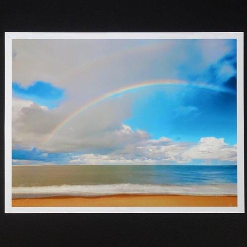 Frank Machalowski - Rainbow over Renesse Strand - No Reserve, Antiek en Kunst, Kunst | Schilderijen | Modern