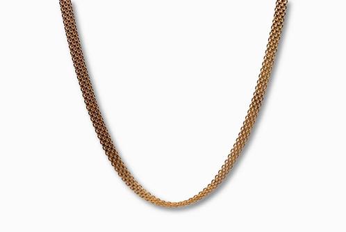 Gouden Bismarck ketting 14K, Sieraden, Tassen en Uiterlijk, Kettingen, Nieuw, Verzenden