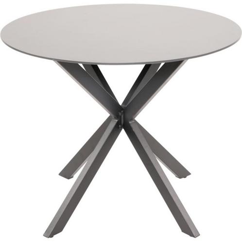 Crest tuintafel rond ø90cm, Huis en Inrichting, Stoelen, Zwart, Nieuw, Ophalen of Verzenden