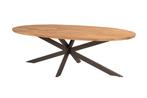 Taste Prado ovale tuintafel 240x115 cm - teak/terre, Tuin en Terras, Verzenden, Nieuw, Rond, Hout