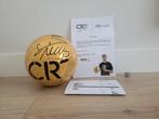Cristiano Ronaldo. Gouden Bal gesigneerd door CR7 met, Nieuw