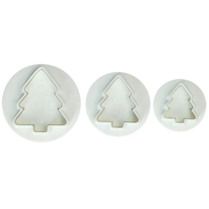 Wilton Plunger Cutter Kerstboom Set/3, Hobby en Vrije tijd, Taarten en Cupcakes maken, Nieuw, Verzenden