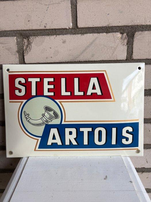 Klassiek emaille reclamebord van Stella Artois, het beroemde, Antiek en Kunst, Antiek | Wandborden en Tegels
