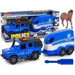 DIY Speelgoed politie terreinwagen met trailer en paard, Ophalen of Verzenden, Nieuw