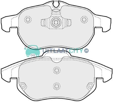 *Tip*  Remblokken CADILLAC FIAT SAAB VAUXHALL, Auto-onderdelen, Uitlaatsystemen, Nieuw, Fiat, Saab, Cadillac, Ophalen of Verzenden