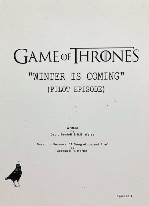 Game of Thrones - Winter Is Coming - Pilot Episode 1, Verzamelen, Film en Tv