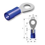 Tirex automotive Ringkabelschoen M10 BLAUW geïsoleerd met, Ophalen of Verzenden, Nieuw