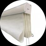 Vouwgordijn HDPE voor buiten 148x240cm Artic White, Nieuw