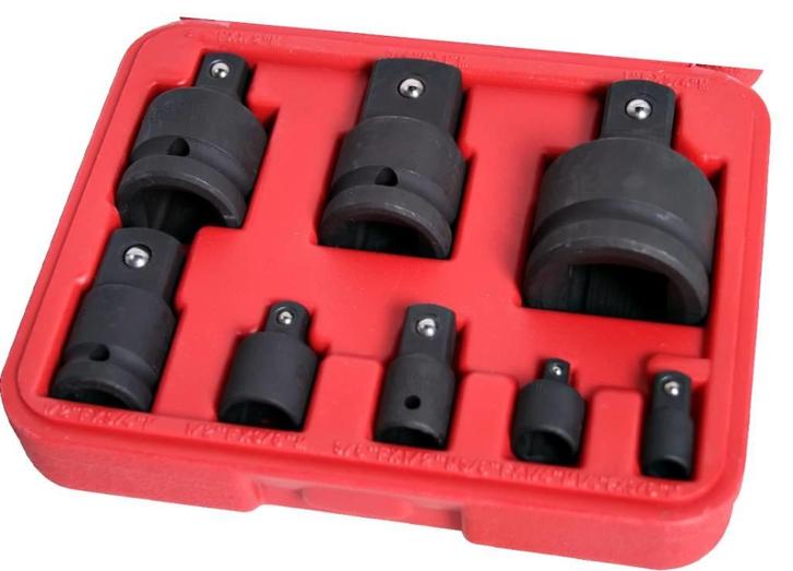 TM 8 Delige Verloop doppenset/adapterset kracht, Auto diversen, Autogereedschap, Nieuw, Verzenden