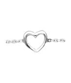 Zilveren Kinderarmband met open hart 15-17 cm, Sieraden, Tassen en Uiterlijk, Armbanden, Nieuw, Verzenden